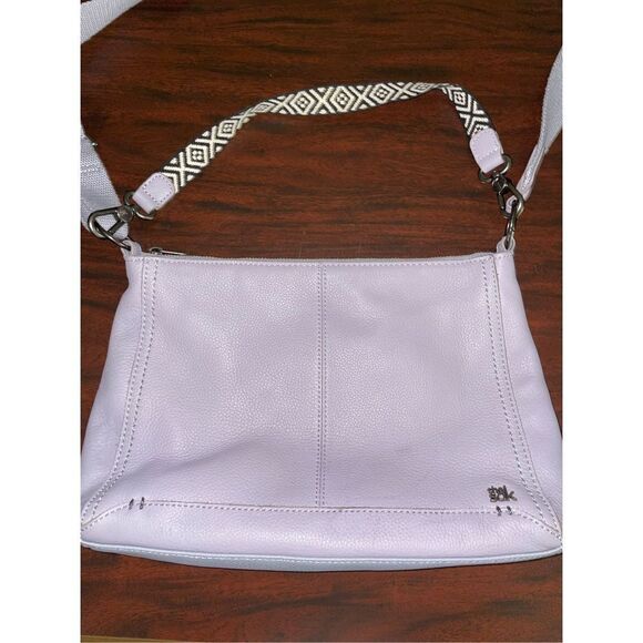 The Sak Camilla Light Lavender Leather Crossbody/ Shoulder Bag - Picture 2 of 10